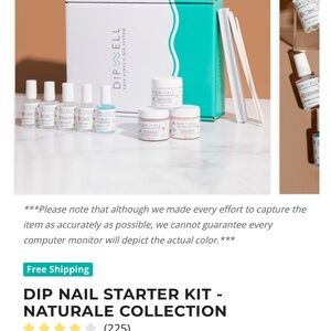 Naturale Collection Dip Nail Starter Kit Natural like new- not used!
